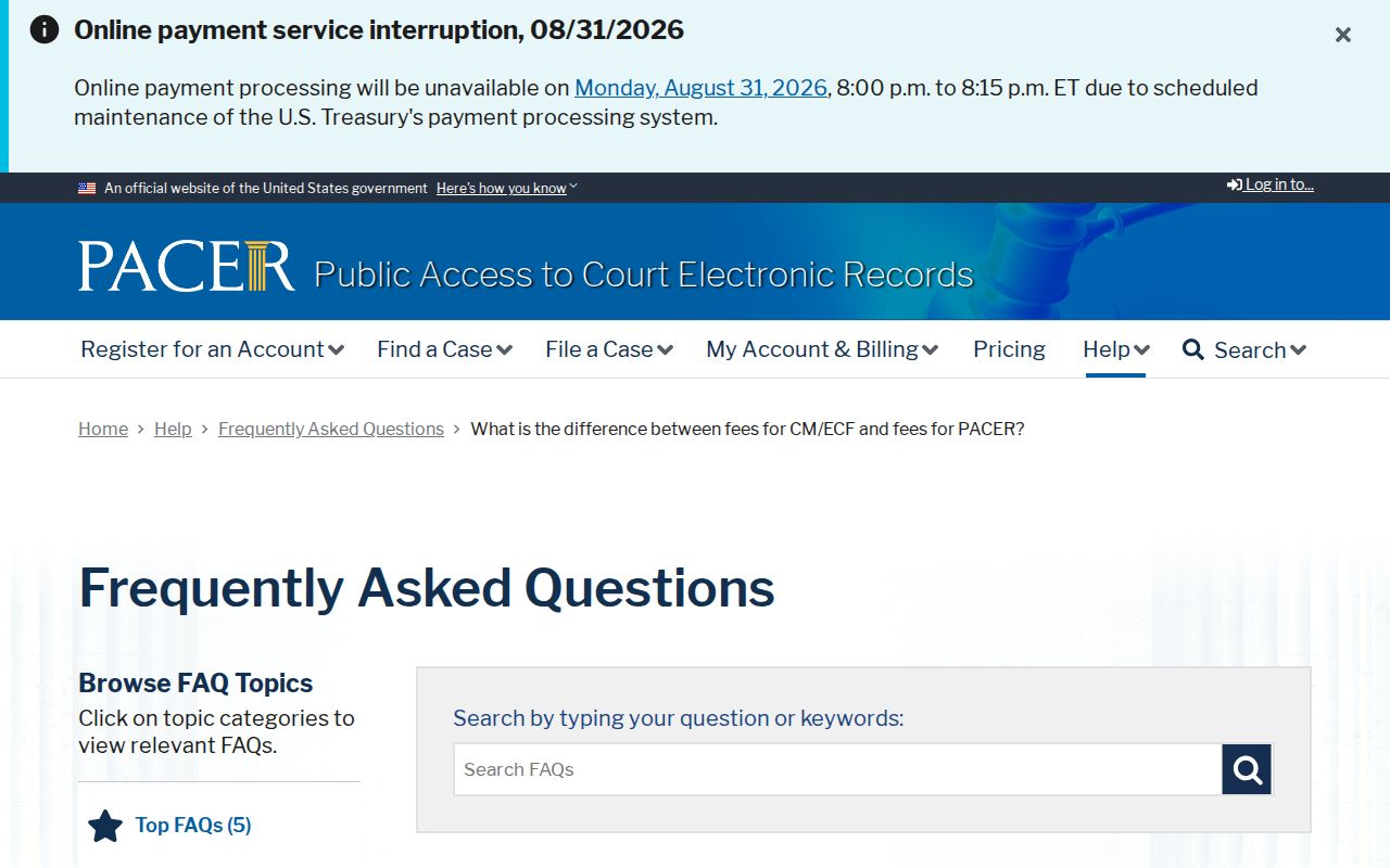 Leake County court docket PACER fee reference