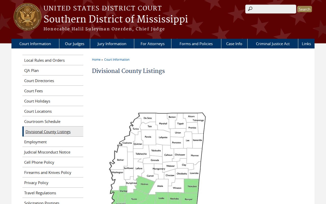 Leake County court docket Northern Division listing